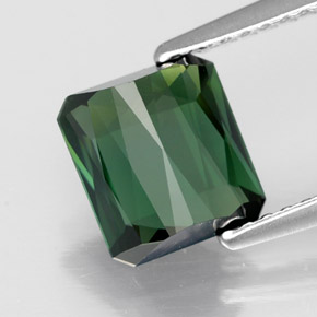 Tormalina naturale verde da 2,01 ct, taglio smeraldo, VVS-VS