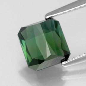 Tormalina naturale verde da 1,89 ct, taglio smeraldo, VVS-VS