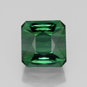 Tormalina naturale verde da 1,67 ct, taglio smeraldo, VVS-VS
