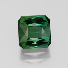 Tormalina naturale verde da 1,77 ct, taglio smeraldo, VVS