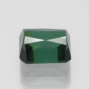 Tormalina naturale verde da 1,80 ct, taglio smeraldo, VVS