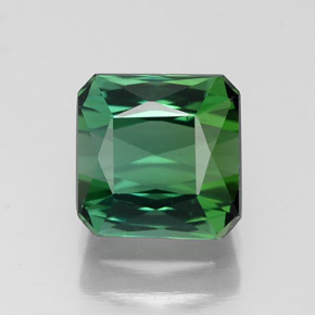 Tormalina naturale verde da 1,84 ct, taglio smeraldo, VVS