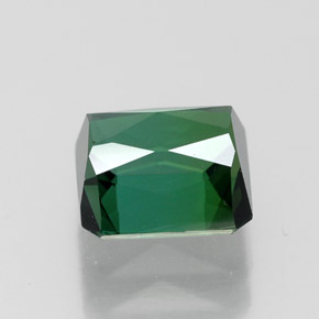 Tormalina naturale verde da 1,84 ct, taglio smeraldo, VVS