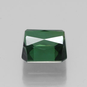 Tormalina naturale verde da 1,89 ct, taglio smeraldo, VVS-VS