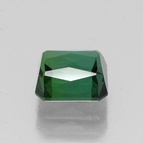 Tormalina naturale verde da 1,76 ct, taglio smeraldo, VVS-VS