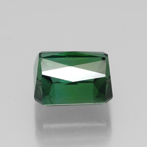 Tormalina naturale verde da 2,51 ct, taglio smeraldo, VVS