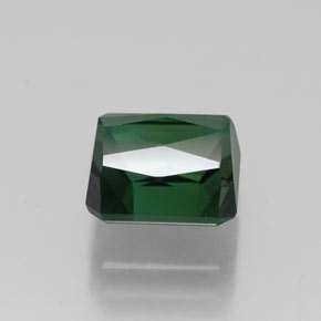 Tormalina naturale verde da 2,50 ct, taglio smeraldo, VVS
