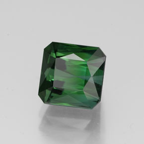 Tormalina naturale verde da 2,27 ct, taglio smeraldo, VVS