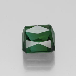 Tormalina naturale verde da 2,27 ct, taglio smeraldo, VVS