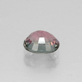 Tormalina naturale multicolore da 0,85 ct, taglio ovale, VVS
