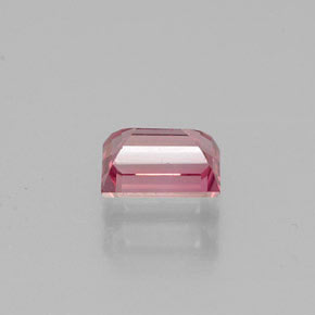 Tormalina naturale rosa da 0,42 ct, baguette, VVS