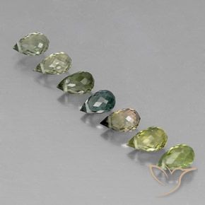 Gemme di Tormalina Multicolore naturale da 3.11 ct, Taglio briolette, VS