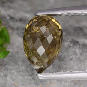 Tormalina naturale multicolore da 1,36 ct, briolette, SI