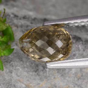 Tormalina naturale multicolore da 1,36 ct, briolette, SI