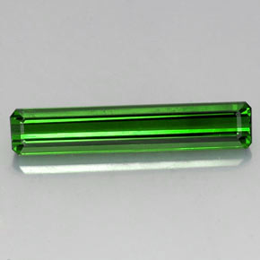 Tormalina naturale verde da 5,02 ct, taglio smeraldo, VVS