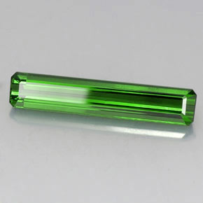 Tormalina naturale verde da 5,02 ct, taglio smeraldo, VVS