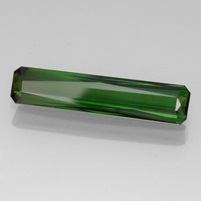 Tormalina naturale verde da 5,46 ct, taglio smeraldo, VVS