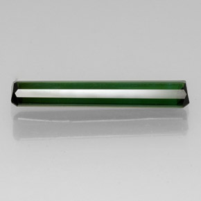 Tormalina naturale verde da 5,46 ct, taglio smeraldo, VVS
