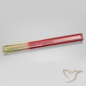Tormalina Bi-Colore naturale da 17.35 ct, Ottagonale / Taglio smeraldo, VVS