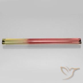 Tormalina Bi-Colore naturale da 17.35 ct, Ottagonale / Taglio smeraldo, VVS