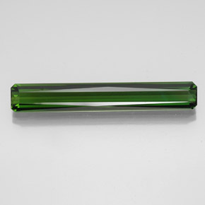 Tormalina naturale verde da 10,12 ct, taglio smeraldo, VVS
