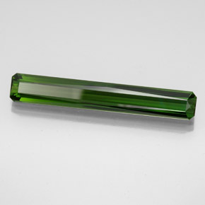 Tormalina naturale verde da 10,12 ct, taglio smeraldo, VVS