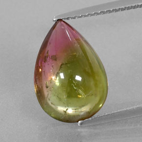 Tormalina naturale multicolore da 4,43 ct, trasparente, trasparente/traslucido