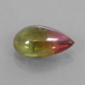 Tormalina naturale multicolore da 4,43 ct, trasparente, trasparente/traslucido