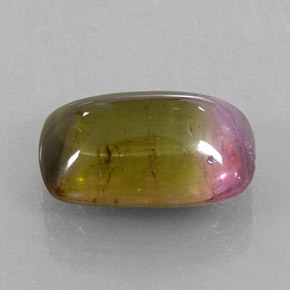 Tormalina naturale bicolore da 6,64 ct, trasparente, trasparente/traslucido