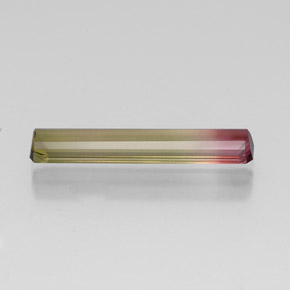 Tormalina naturale multicolore da 2,68 ct, taglio smeraldo, VVS-VS