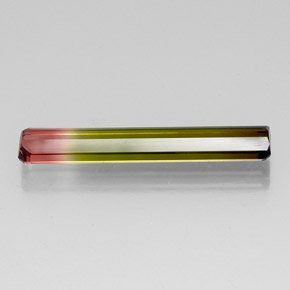 Tormalina naturale multicolore da 5,07 ct, taglio smeraldo, VS-SI
