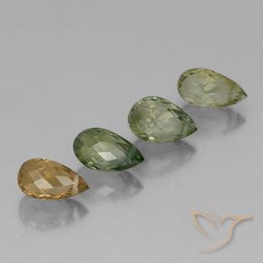 Gemme di Tormalina Multicolore naturale da 2.52 ct, Taglio briolette, VS