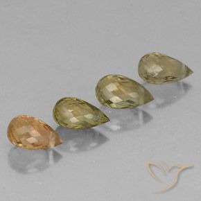 Gemme di Tormalina Multicolore naturale da 2.43 ct, Taglio briolette, VS