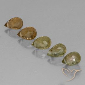 Gemme di Tormalina Multicolore naturale da 2.79 ct, Taglio briolette, VS