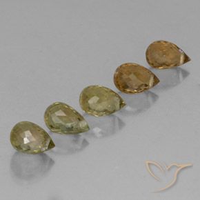 Gemme di Tormalina Multicolore naturale da 2.79 ct, Taglio briolette, VS