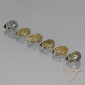 Gemme di Tormalina Multicolore naturale da 2.70 ct, Taglio briolette, VS