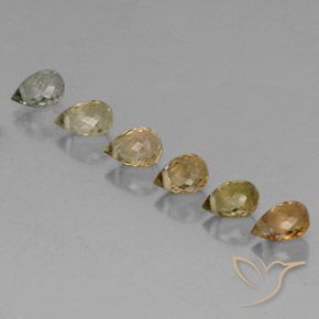 Gemme di Tormalina Multicolore naturale da 2.19 ct, Taglio briolette, VS