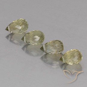 Gemme di Tormalina Verde marroncino naturale da 1.88 ct, Taglio briolette, VS-SI