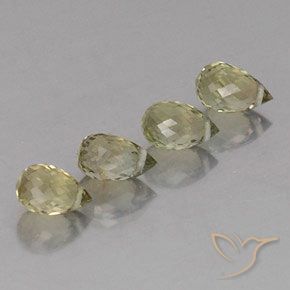 Gemme di Tormalina Verde marroncino naturale da 1.88 ct, Taglio briolette, VS-SI