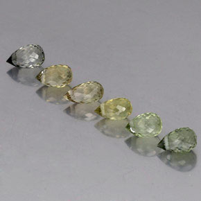 Tormalina naturale multicolore da 2,22 ct, briolette, VS