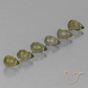 Gemme di Tormalina Caldo bosco verde naturale da 1.92 ct, Taglio briolette, VS