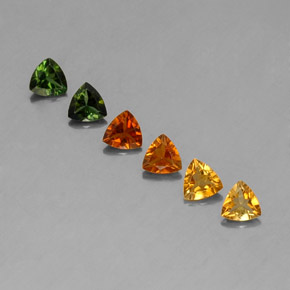 Tormalina naturale multicolore da  ct, trillion, VVS-VS