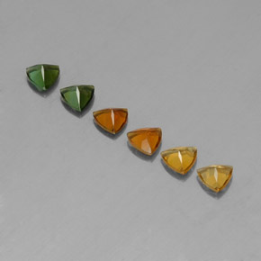 Tormalina naturale multicolore da  ct, trillion, VVS-VS