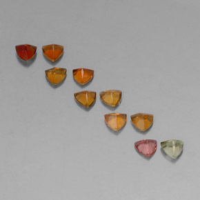 Tormalina naturale multicolore da  ct, trillion, VVS-VS