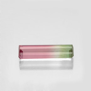 Tormalina naturale multicolore da 0,92 ct, taglio smeraldo, SI