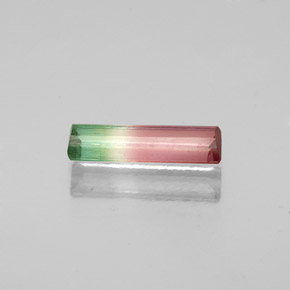 Tormalina naturale multicolore da 0,53 ct, taglio smeraldo, VS-SI