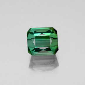 Tormalina naturale verde da 1,15 ct, taglio smeraldo, VS