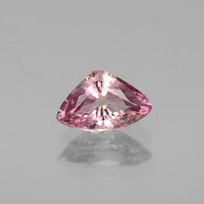 Tormalina naturale rosa da 0,70 ct, trillion, VVS-VS