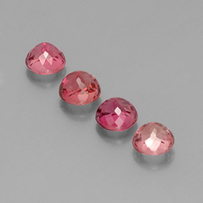 Tormalina naturale rosa da  ct, taglio rotondo, VS