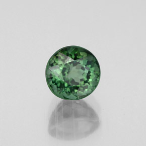 Tormalina naturale verde da 1,05 ct, taglio rotondo, VVS-VS